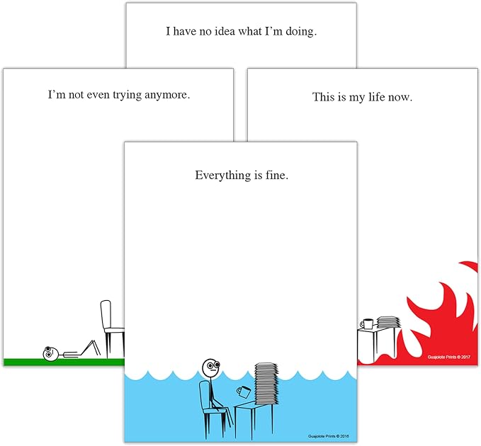Funny Notepads — Office & Work From Home Gag Gift by Guajolote+Prints