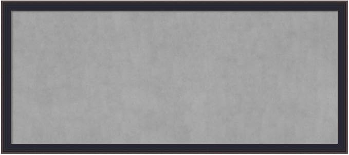 Amanti Art Black Framed Magnetic Board 23x51 Oversize Vision Board by AmantiArt