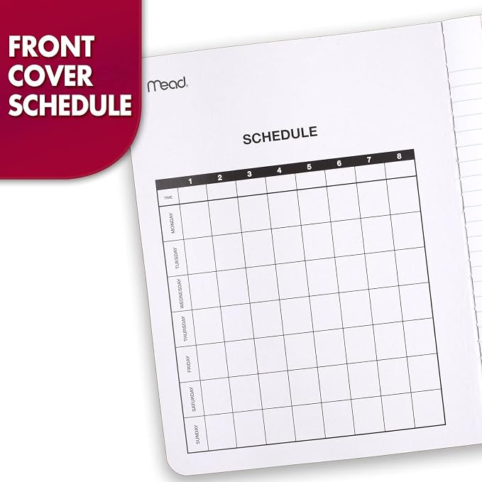 Mead Composition Notebook, Wide Ruled Paper, 7-1/2" x 9-3/4", 100 Sheets - Image 4