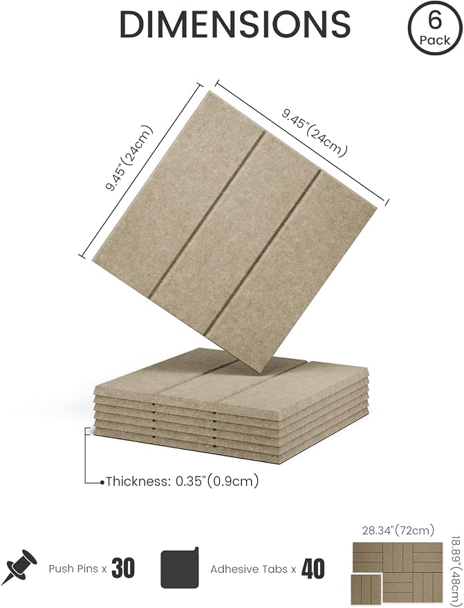 Felt Bulletin Board Tiles -28"x18" - Image 2
