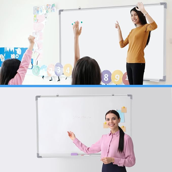 Tinlade 6 Pack Magnetic Dry Erase Whiteboard Message Presentation White Board - Image 7