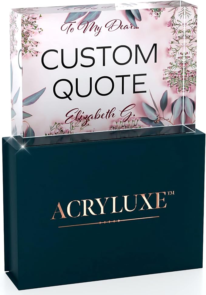 Custom Acrylic Sign Personalized, Custom Desk Name Plate, 18 Styles, by MySignCenter
