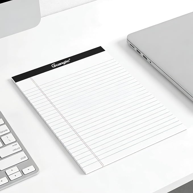 12 Pack White Legal Pads 8.5 x 11 Wide Ruled Note Pad 50 Sheets Notepads Micro - Image 7