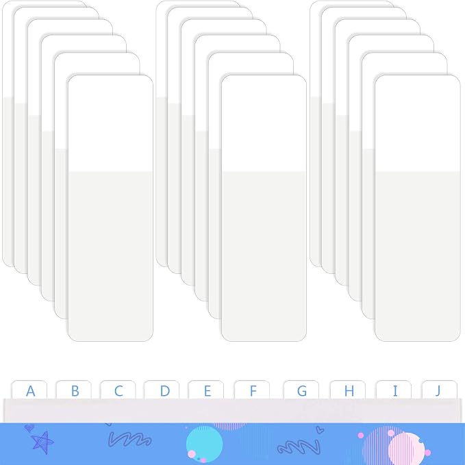 800 Pcs Sticky Index Tabs Page Marker White Sticky Tab Pop up Page Flags by Outus
