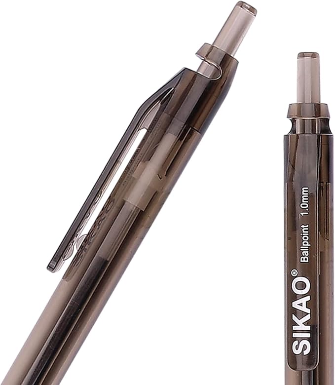 Black Pens Bulk 60 Pack –Smooth Writing 1.0mm Click Black Ballpoint Pens - Image 3