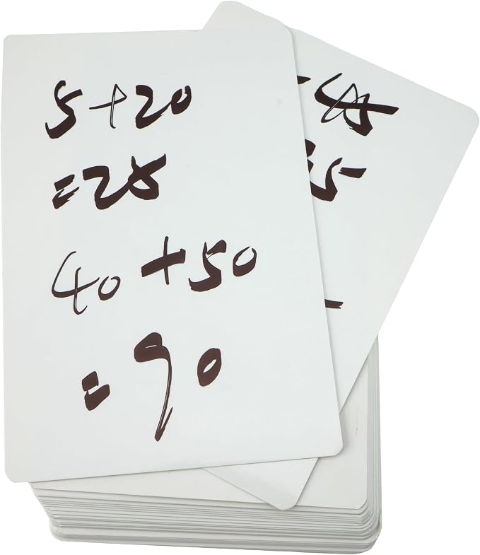 Mr. Pen- Dry Erase Index Cards, Large | Laminated on One Side, Erasable - Image 6