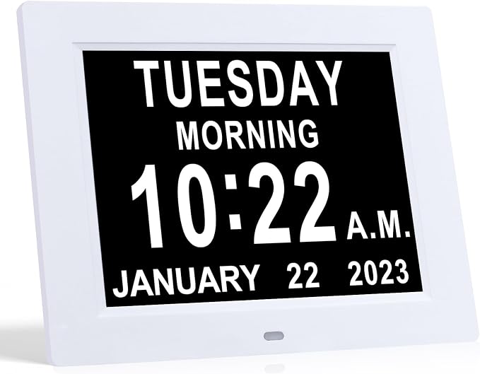 TMC 8 Inch Digital Dementia Clock by TMC
