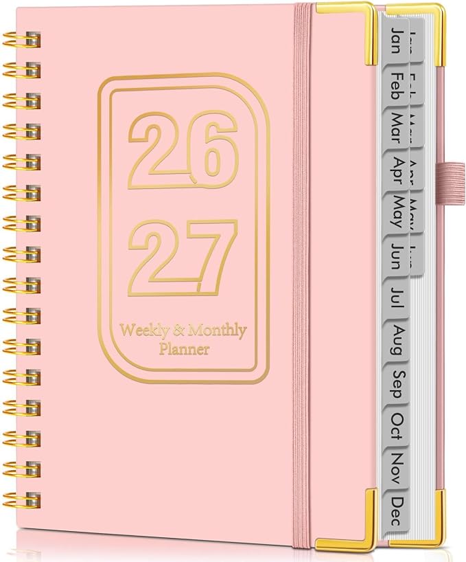 Planner 2026-2027, 18 Months Weekly and Monthly Hardcover Planner, January 2026 by Unknown