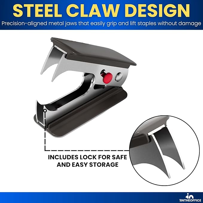 1InTheOffice Staple Remover, Claw Staple Remover, Staple Remover Tool, "6 Pack" - Image 5