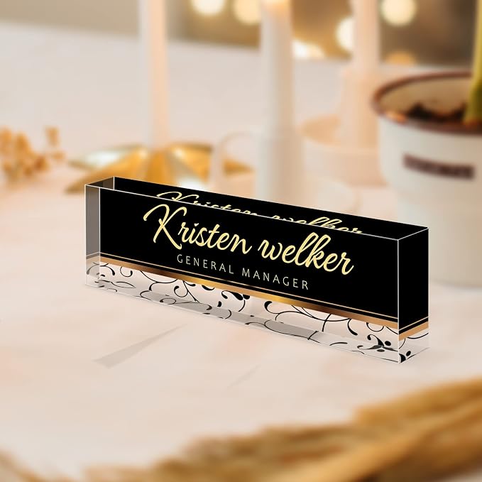 Desk Name Plate Personalized, Custom Name Plates - Image 2
