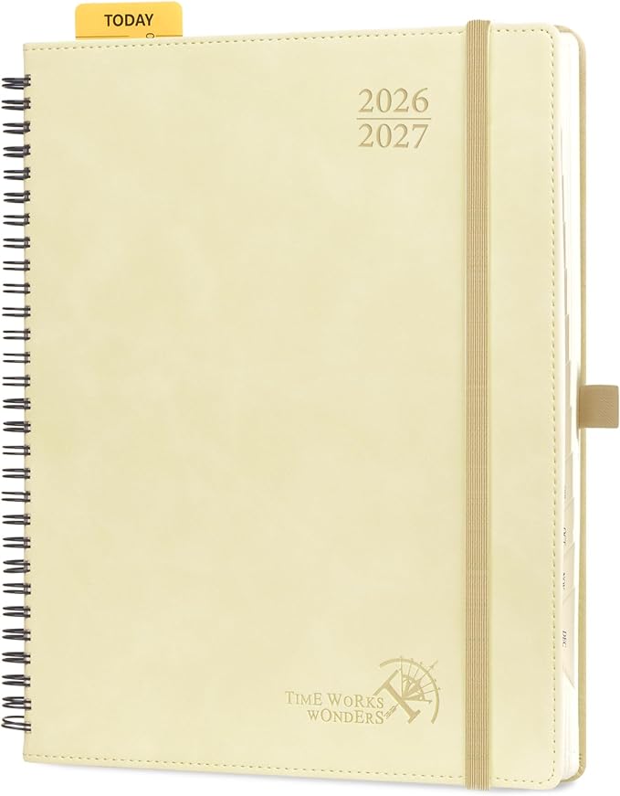 POPRUN Weekly Planner 2026-2027, Large-8.5" x 10.5", Academic Agenda 2026-2027 by POPRUN