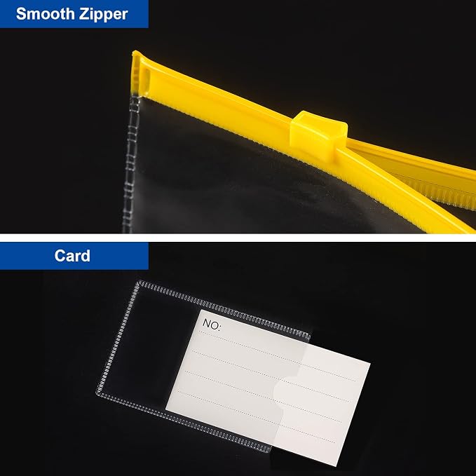 Tamaki 10 Pack Plastic Envelope, Files Zipper Folders, 13 x 9.25 Inch | Poly - Image 4