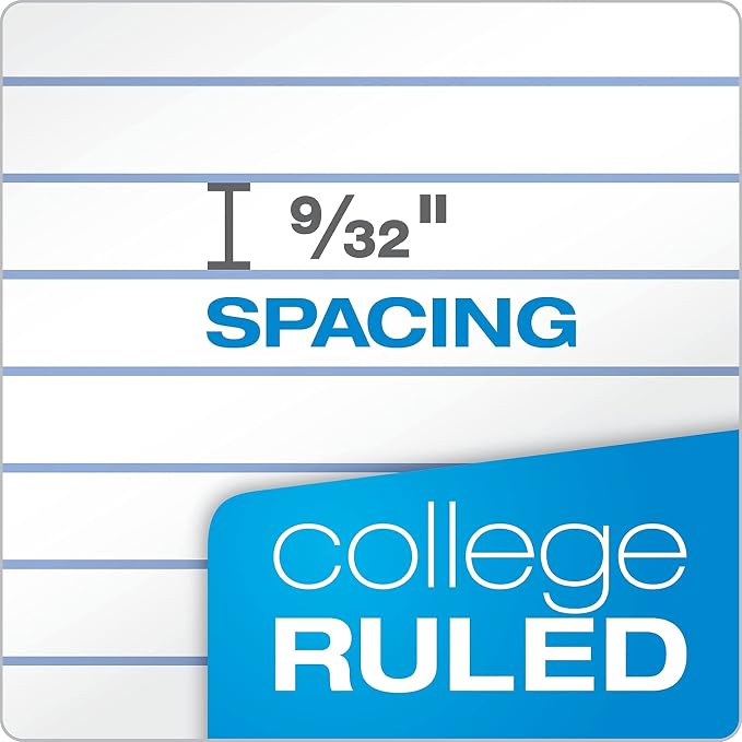 TOPS Docket Writing Pad, 8-1/2" x 11-3/4", College Rule, 3-Hole Punched - Image 4