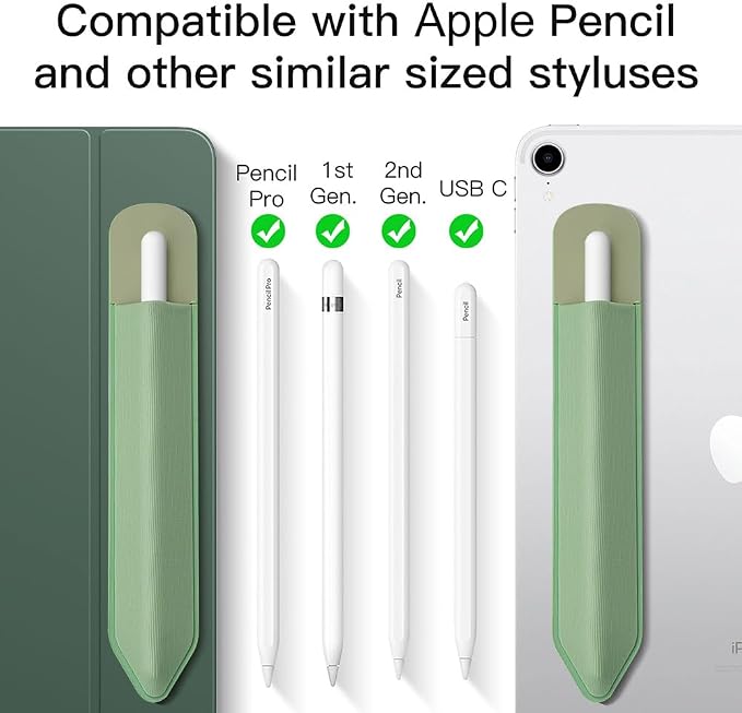 MoKo Pencil Holder Sticker Fit Apple Pencil Pro, Apple Pencil, iPencil 1st/2nd - Image 2