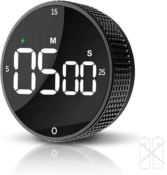 Rechargeable Magnetic Kitchen Timer, LED Countdown/Count-Up Timer, Supports by TLTWHS%7CHomeHelpers