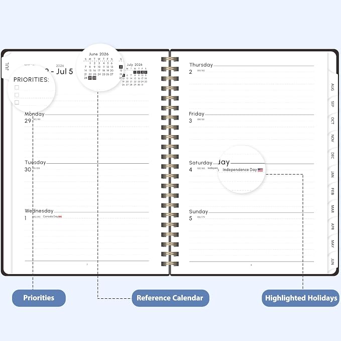 Planner 2026-2027, Weekly and Monthly Academic Planner, July 2026 - Image 3