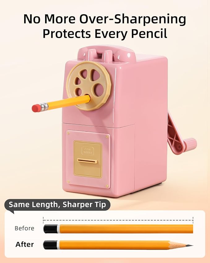 ZMOL Manual Hand Crank Pencil Sharpener - Image 4