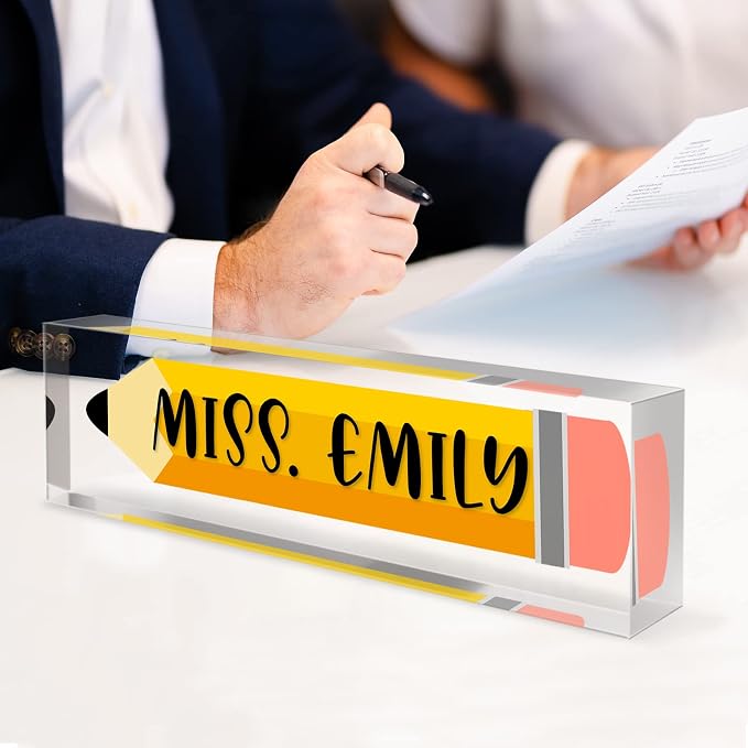 Gowelly Office Teacher Acrylic Name Plate - Image 5