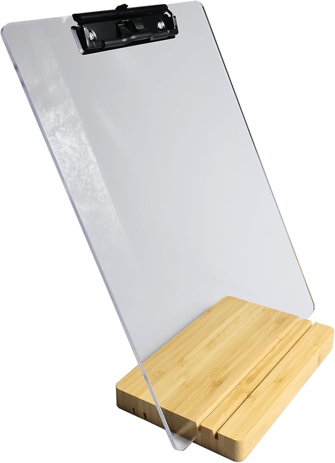 Clipboard with Stand, Sign Holder, Document Typing Paper Stand, Menu Display by Banjiang