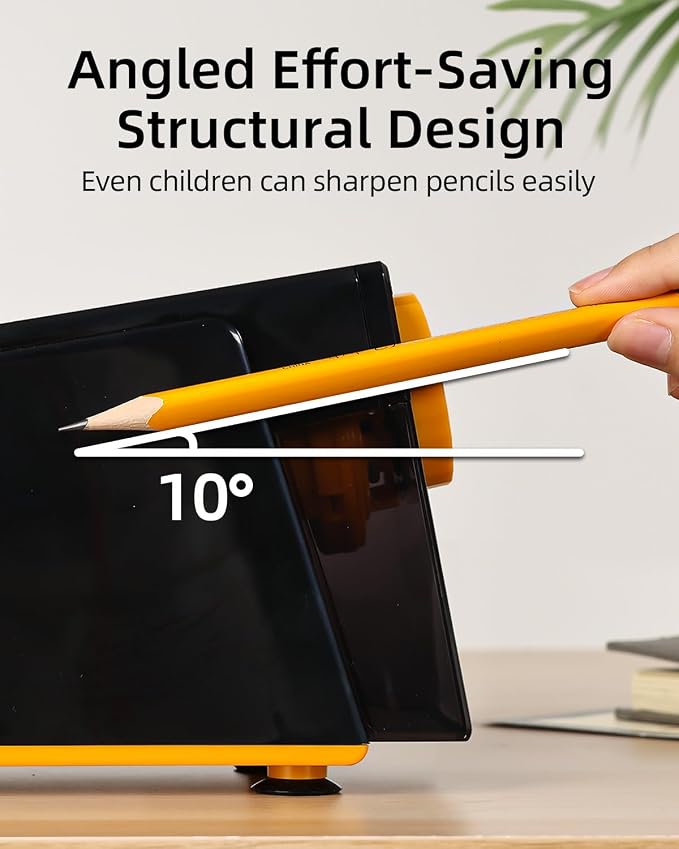 ZMOL Heavy Duty Electric Pencil Sharpener, 6-Hole Classroom Pencil Sharpener - Image 7