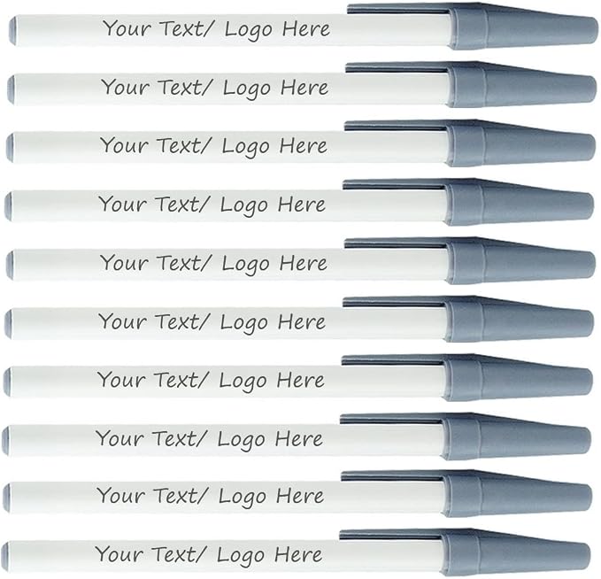 Personalized Stick Pens With your Custom Logo or Text-500 Pack Bulk-for by Sypen