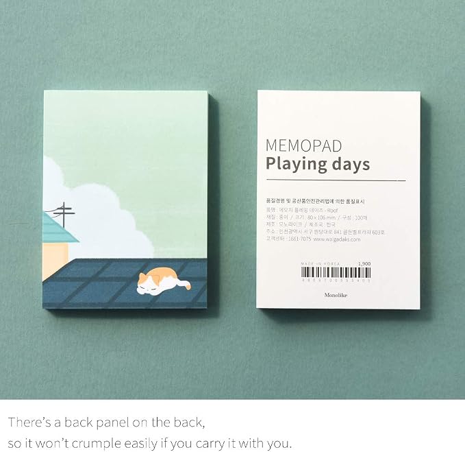 Monolike Memopad Playing Days design SET - Image 2