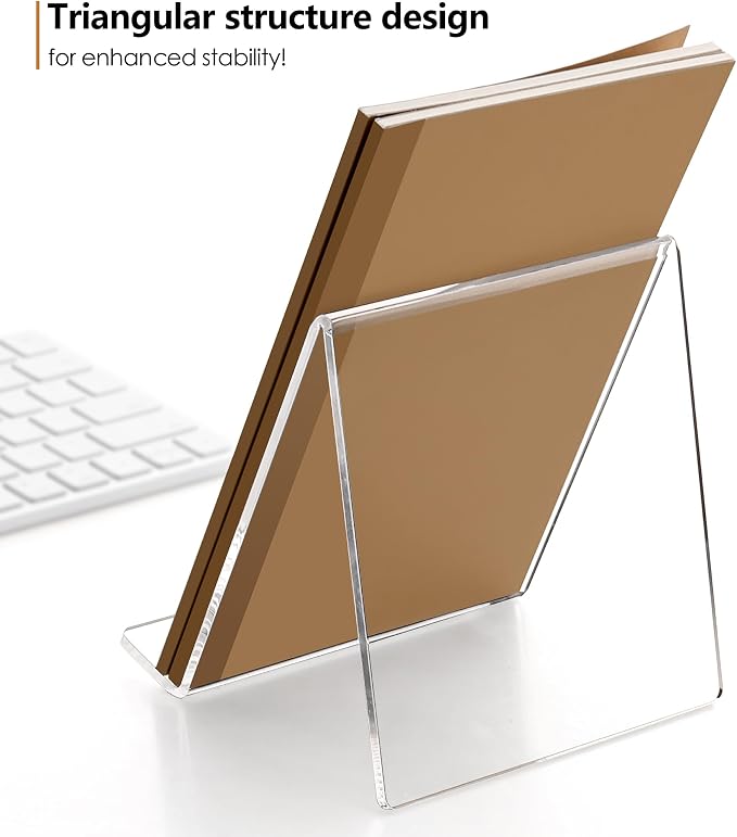 2 Pack Acrylic Book Display Holder, 6x9 inch A5 Letter Size, LP Cover - Image 5