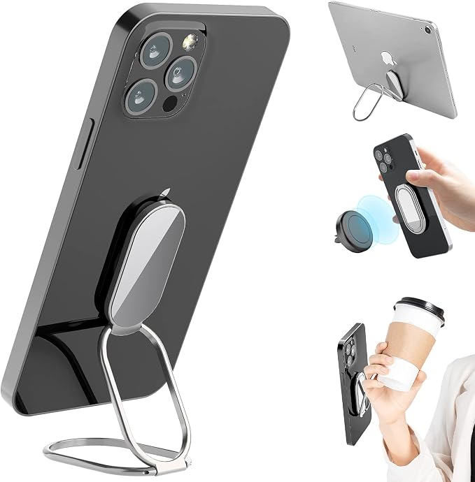 Phone Holder Foldable Phone Stand Phone Ring Holder Finger Kickstand 360° by imeilee