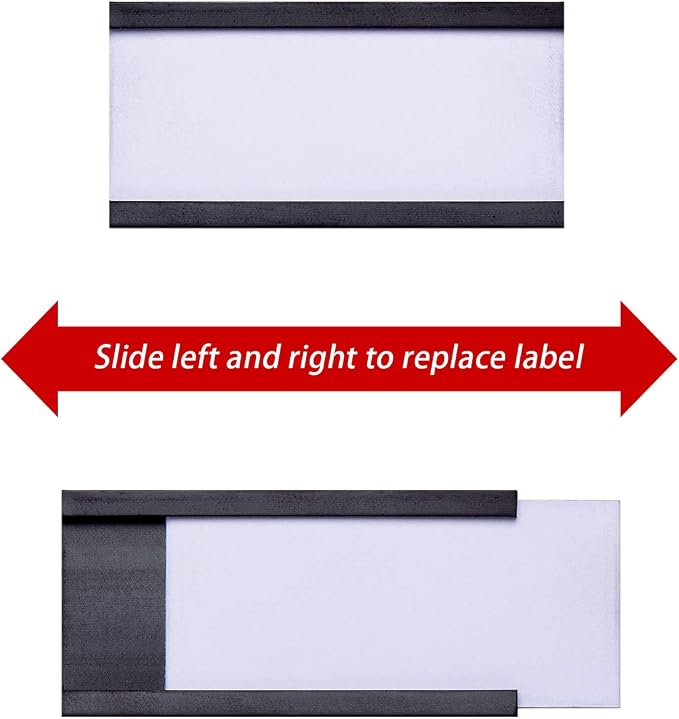Magnetic Label Holders with Magnets Magnetic Data Card Holders with Clear - Image 4
