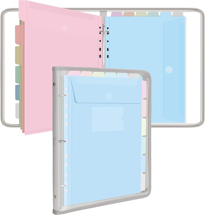 Uquelic Document Organizer, Soft PVC Binder by Uquelic