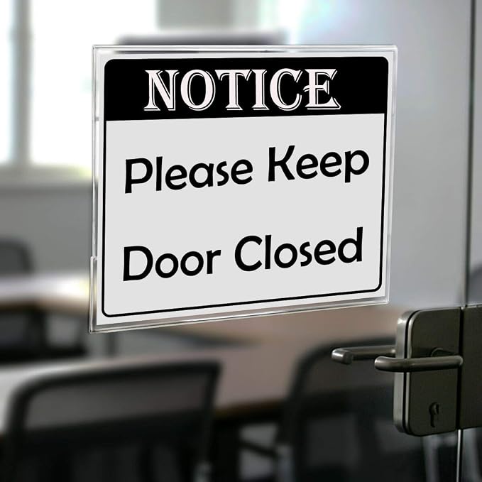 NIUBEE Acrylic Sign Holder 8.5x11 Inches Horizontal, Restaurant-No Drilling - Image 6