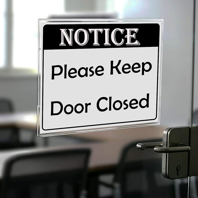 Niubee 4x6 inch Wall Mount Acrylic Sign Holder - Image 7