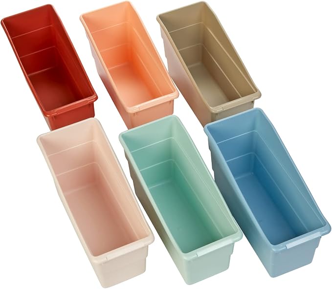 Really Good Stuff Durable Book and Binder Holders- Set of 6 Boho Colors | - Image 5
