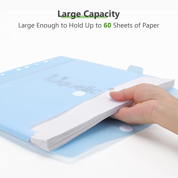 Uquelic Document Organizer, Soft PVC Binder - Image 5