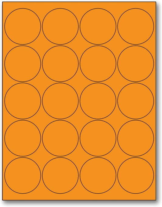 NextDayLabels - 8-1/2 x 11" Neon Color High Light Fluorescent Labels by NextDayLabels