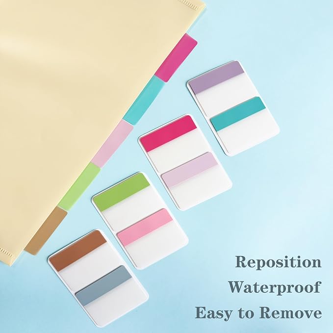 ELII 300 PCS Tabs 2 Inch Sticky Index Tabs, 21 Sets Page Markers Macaron | - Image 7