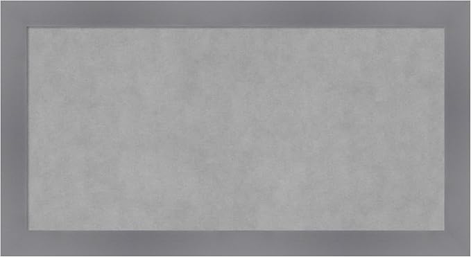Amanti Art Grey Framed Magnetic Board 14x26 Small Vision Board by AmantiArt