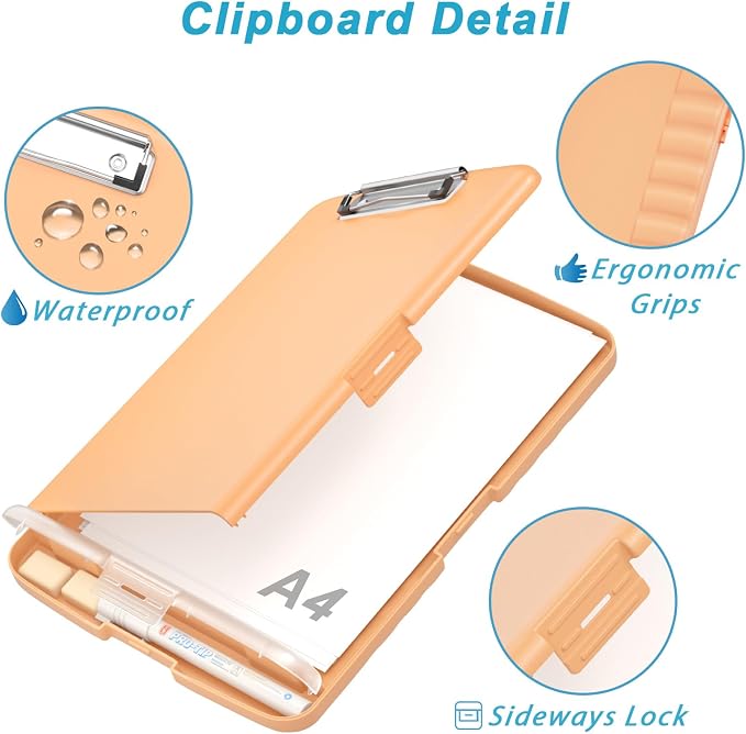 Rimilak Clipboard with Storage, 8.5 x 11'' High Capacity Clip Board, - Image 5