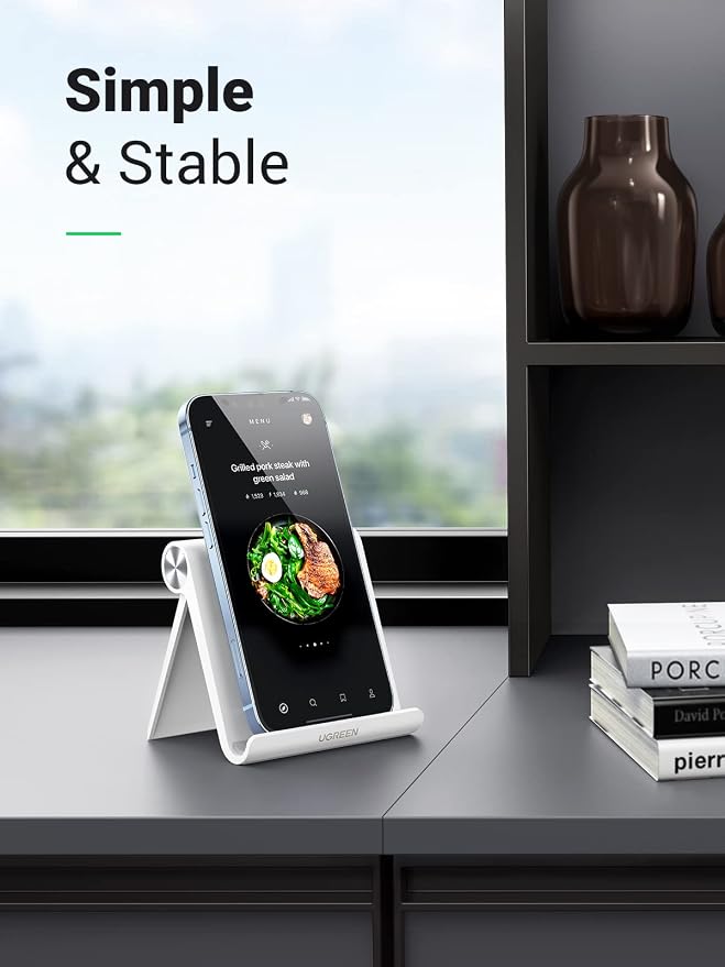 UGREEN Cell Phone Stand for Desk Phone Holder Foldable Portable Adjustable - Image 2