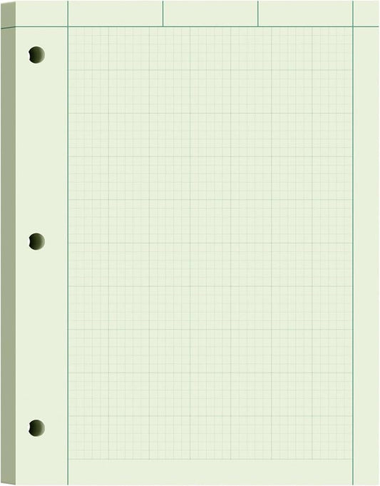 Engineering Paper 8.5 x 11, 100 Sheets Top Glue Binding Engineering Notebook by Aidunmis