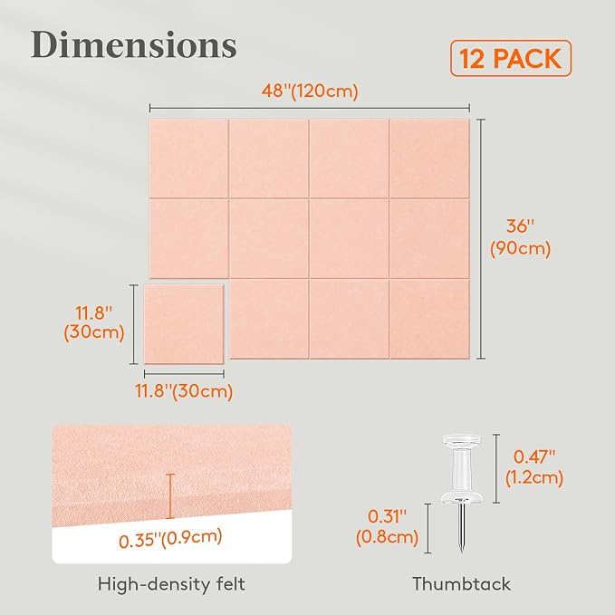 Lifewit 48"x 36" Felt Bulletin Board - Image 2