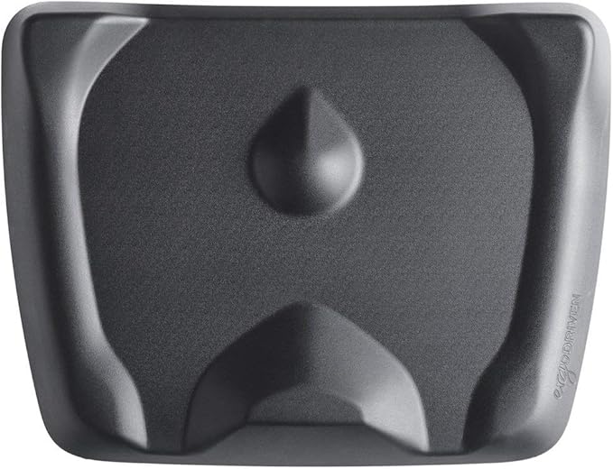 Topo Mini Comfort Mat by Ergodriven | The Smaller Not-Flat Anti-Fatigue Standing Desk Mat with Calculated Terrain | Accessories | Obsidian Black-DeskLoop Office