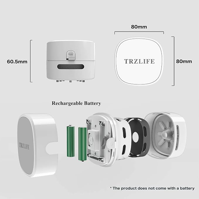 TRZLIFE Desk Vacuum Cleaner, Rechargeable and Durable Mini Desktop Vacuum - Image 6