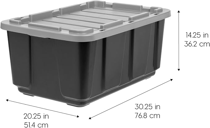 IRIS USA 4-Pack 27 Gallon Storage Bins - Image 2