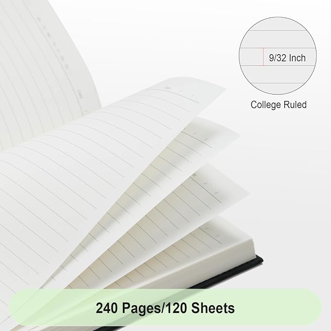 Comix Lined Journal for Men Women, 240 Pages 5.6" x 8.3" Journaling Notebook - Image 5