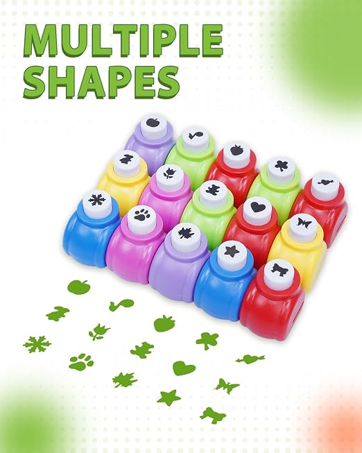 UCEC 15PCS Craft Shape Hole Punch Shapes, Paper Punches - Image 7