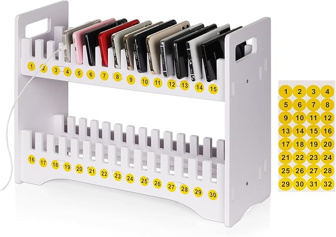 Ozzptuu Cell Phone Holder Classroom Cell Phone Storage 2-Tier Multiple Cell by Ozzptuu