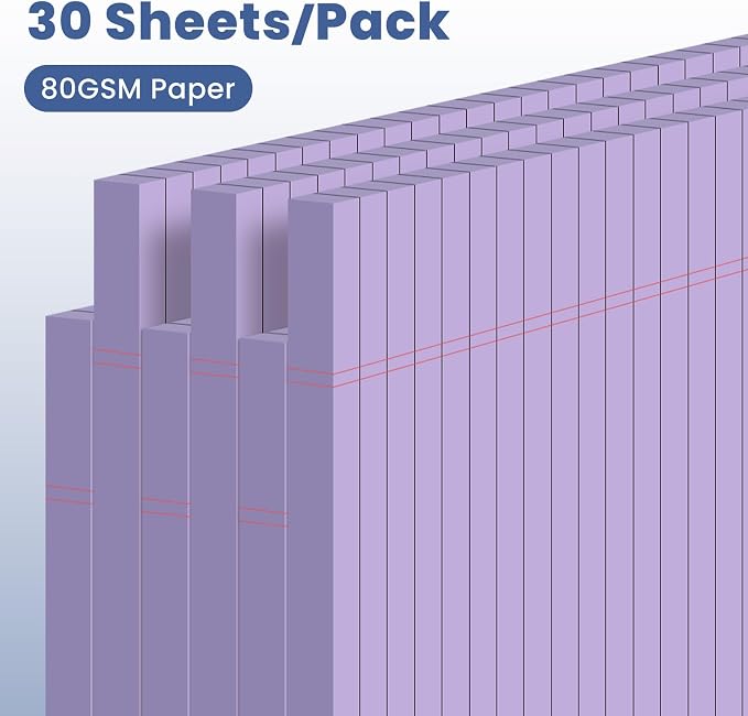 6pcs Small Note Pads, Writing Pads 5 x 8, Legal Pads, Pad Paper Perforate - Image 3