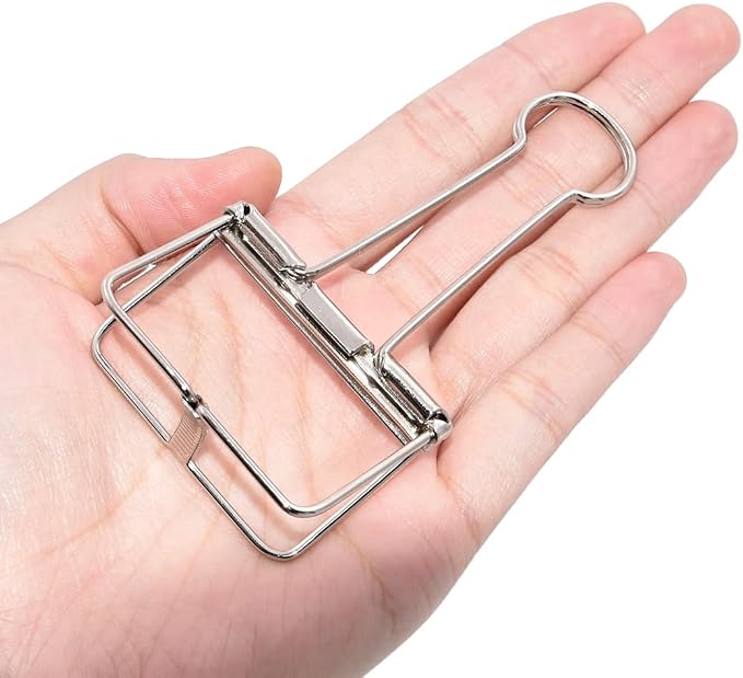 Extra Large Binder Clips 2 Inch, Big Paper Clamps Silver - Image 4