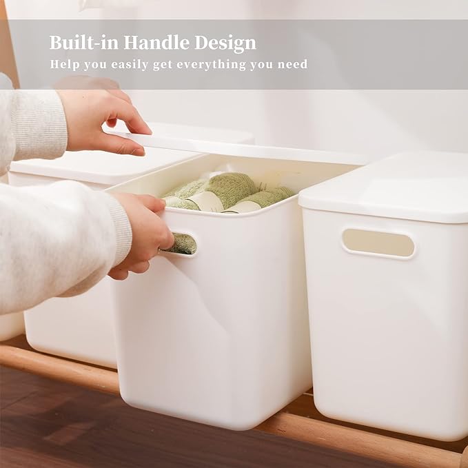 Yishyfier Plastic Storage Baskets Bins Boxes - Image 2